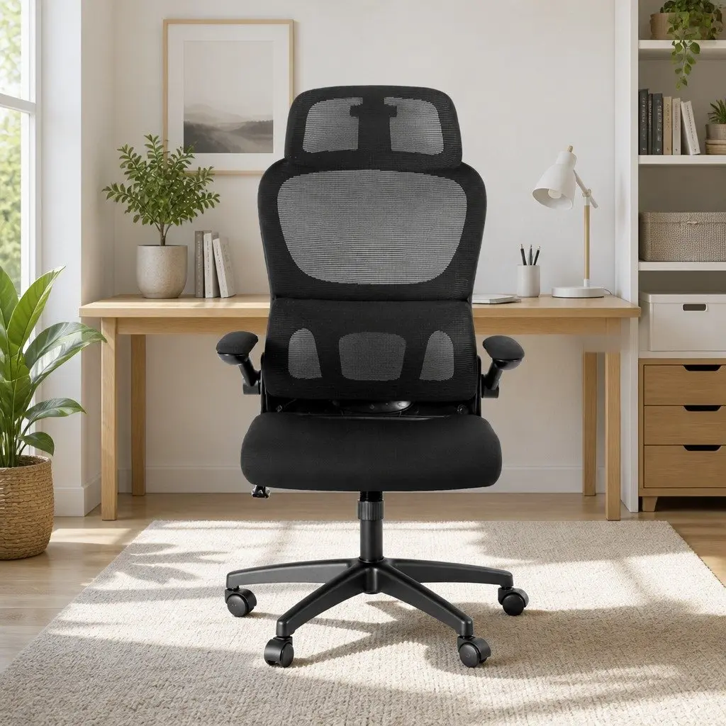 Ergonomic Office Chair for Workspace High Back Black