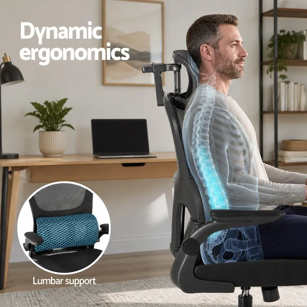 Ergonomic Office Chair for Workspace High Back Black