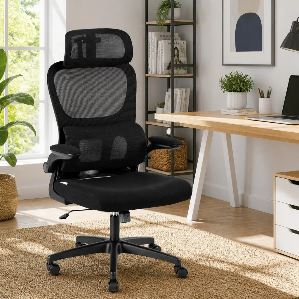 Ergonomic Office Chair for Workspace High Back Black