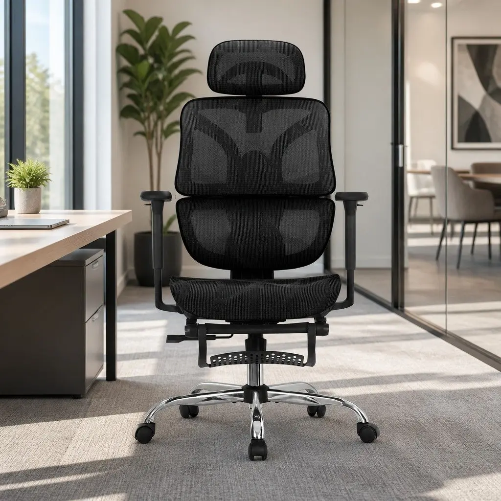 Ergonomic Office Chair High Back Mesh Adjustable Height Swivel Desk