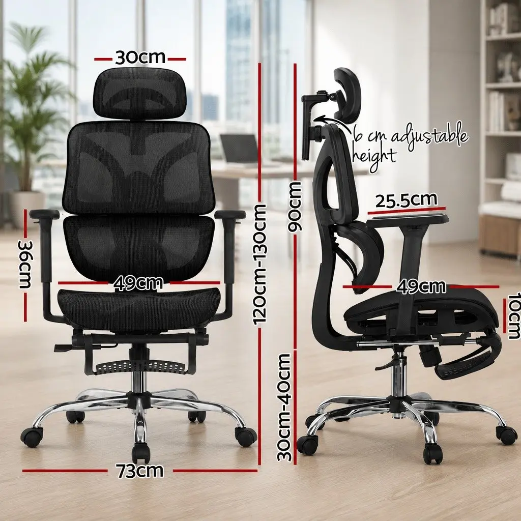 Ergonomic Office Chair High Back Mesh Adjustable Height Swivel Desk