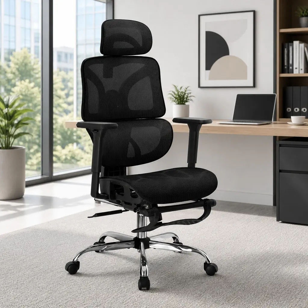 Ergonomic Office Chair High Back Mesh Adjustable Height Swivel Desk