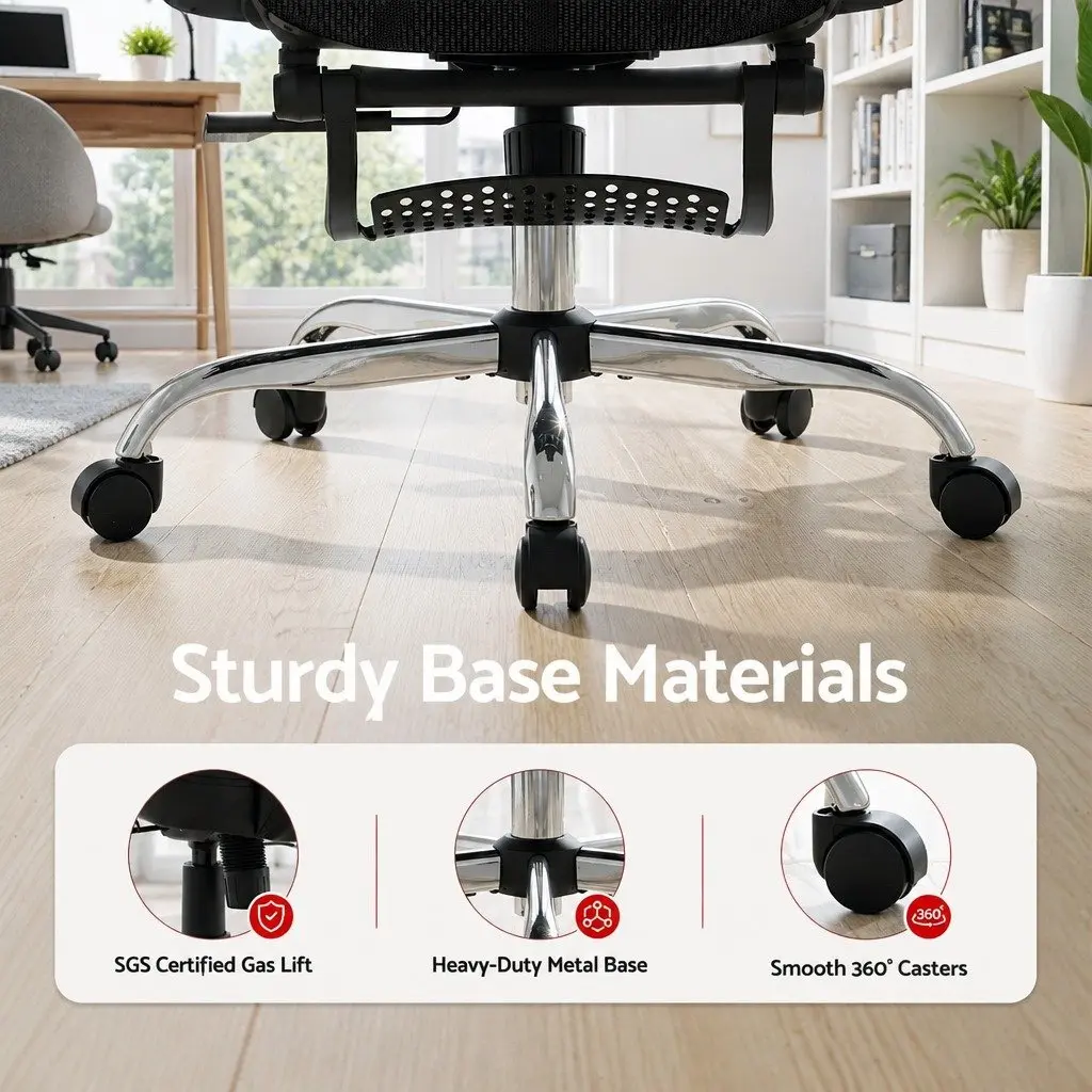 Ergonomic Office Chair High Back Mesh Adjustable Height Swivel Desk