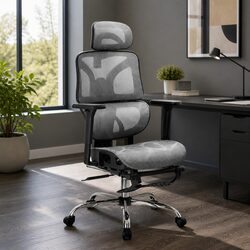 Specifications of Ergonomic Office Chair with Mesh and Chrome