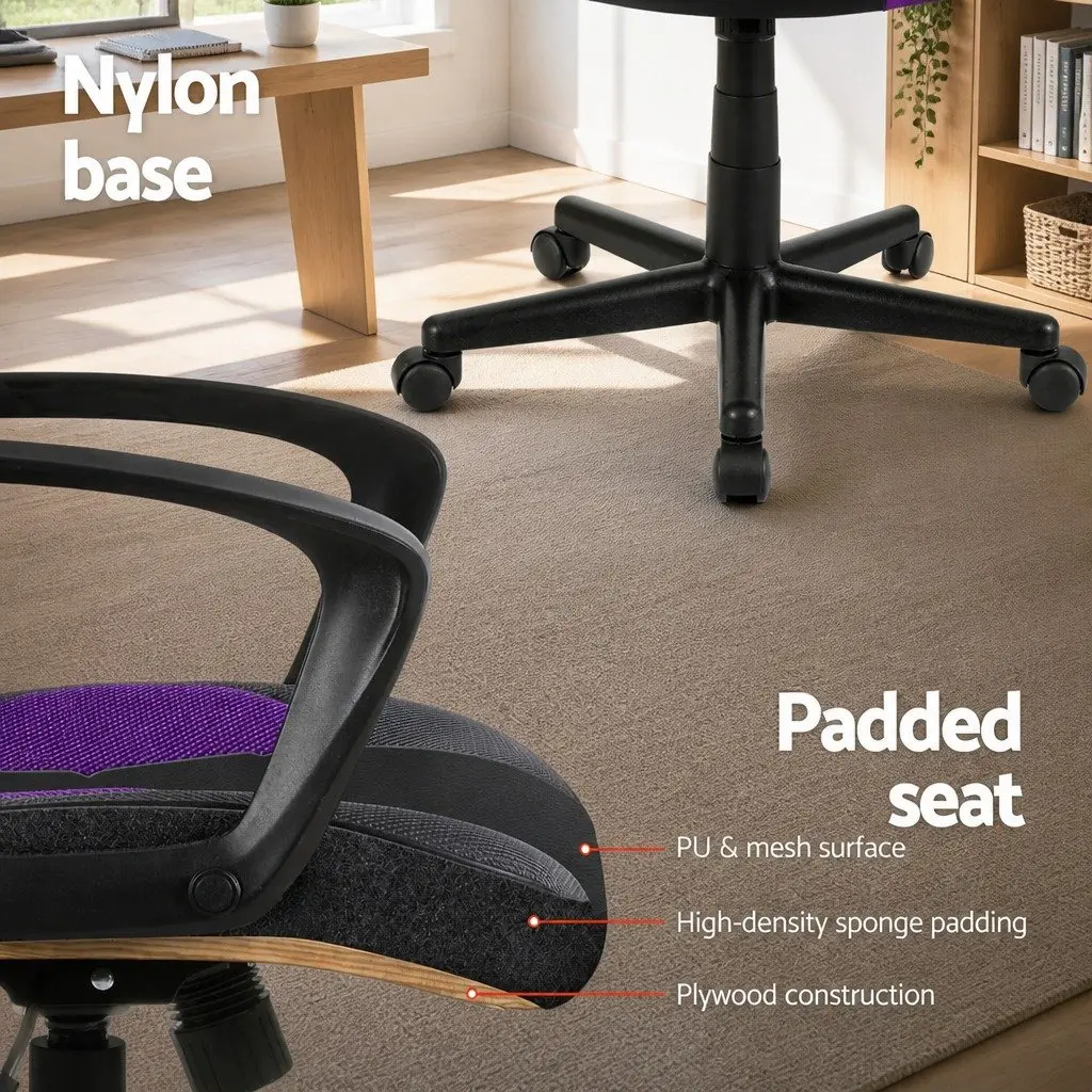 Purple High-Back Gaming Chair