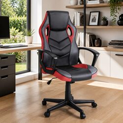 Gaming Office Chair Red Computer Desk Seat High Back Swivel Tilt Adjustable