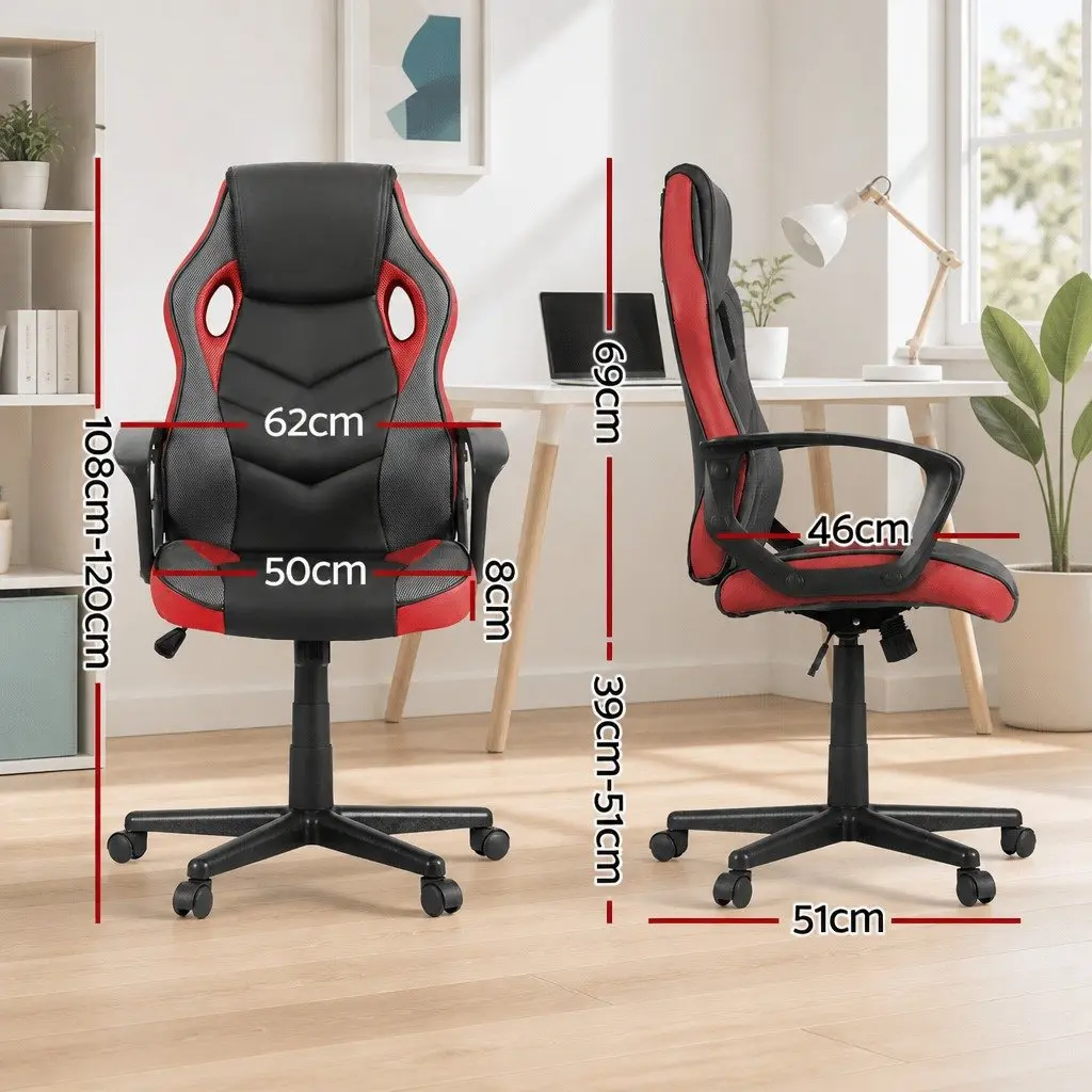 High-Back Red Gaming Office Chair