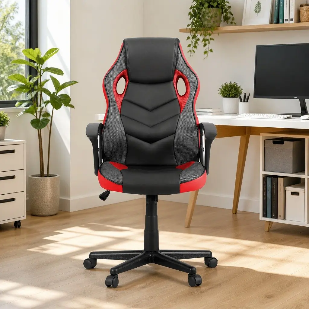 High-Back Red Gaming Office Chair