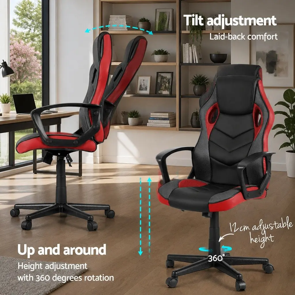 High-Back Red Gaming Office Chair