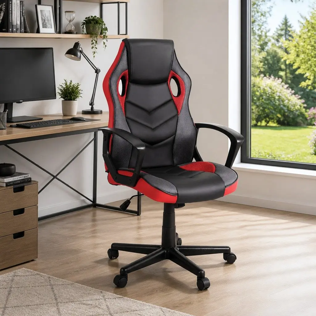 High-Back Red Gaming Office Chair