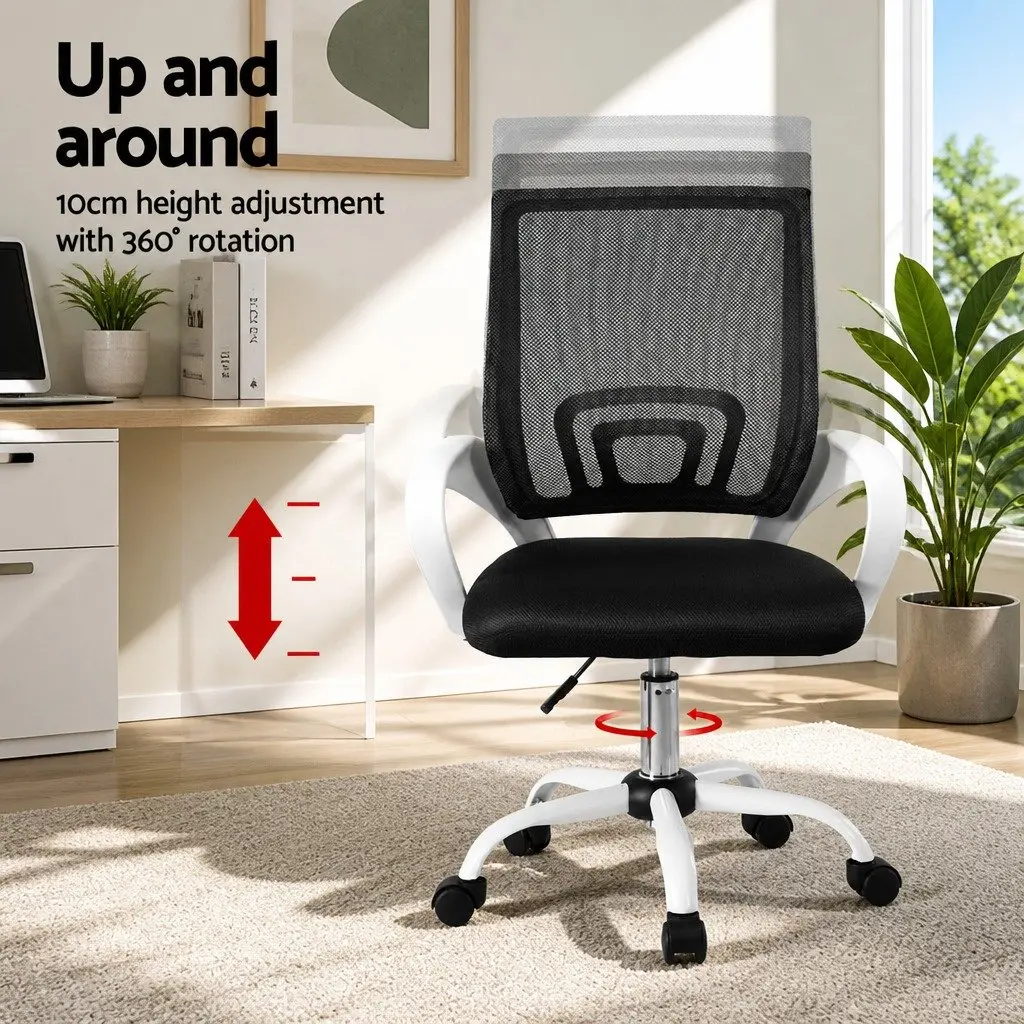 Mid Back Mesh Office Chair with Adjustable Height
