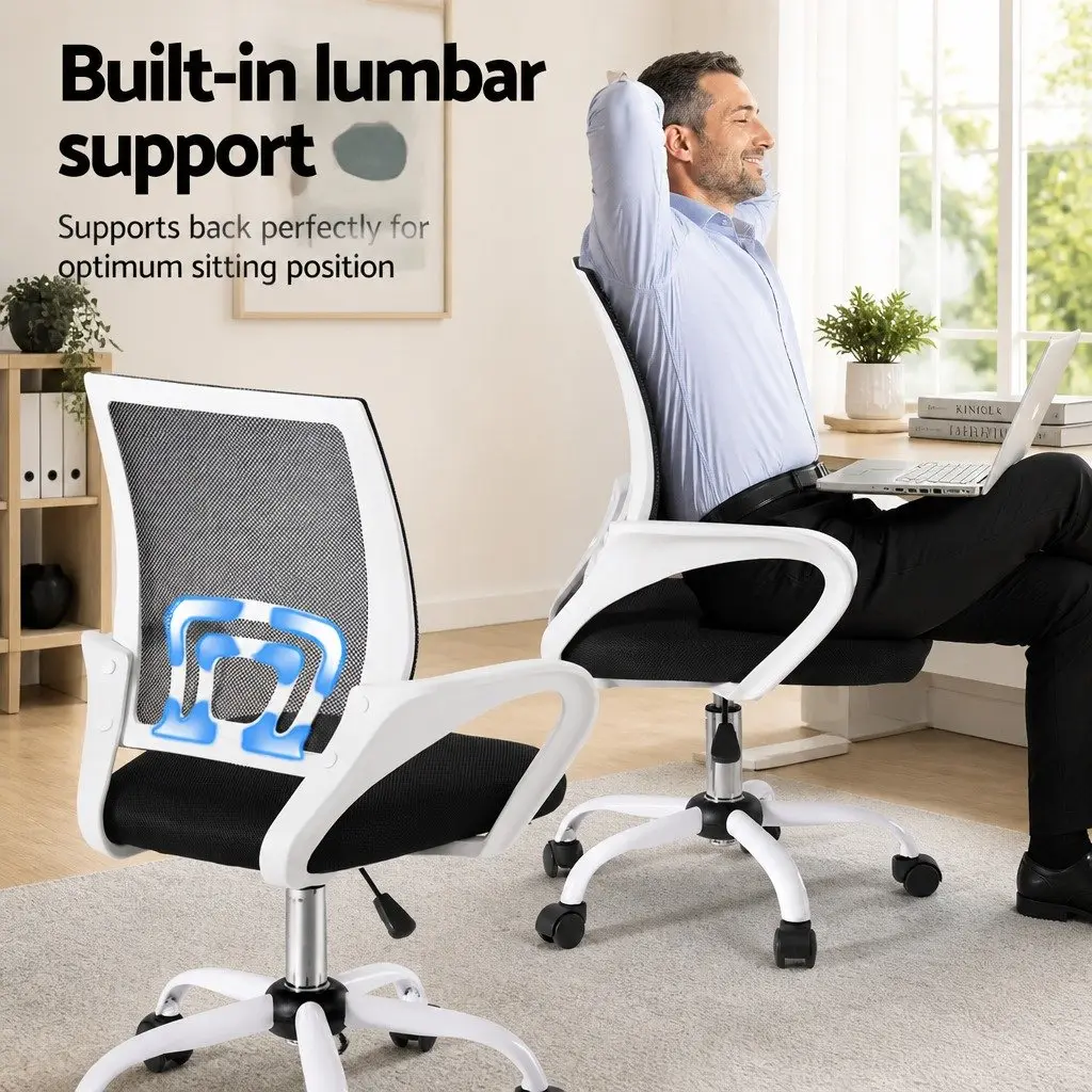 Mid Back Mesh Office Chair with Adjustable Height