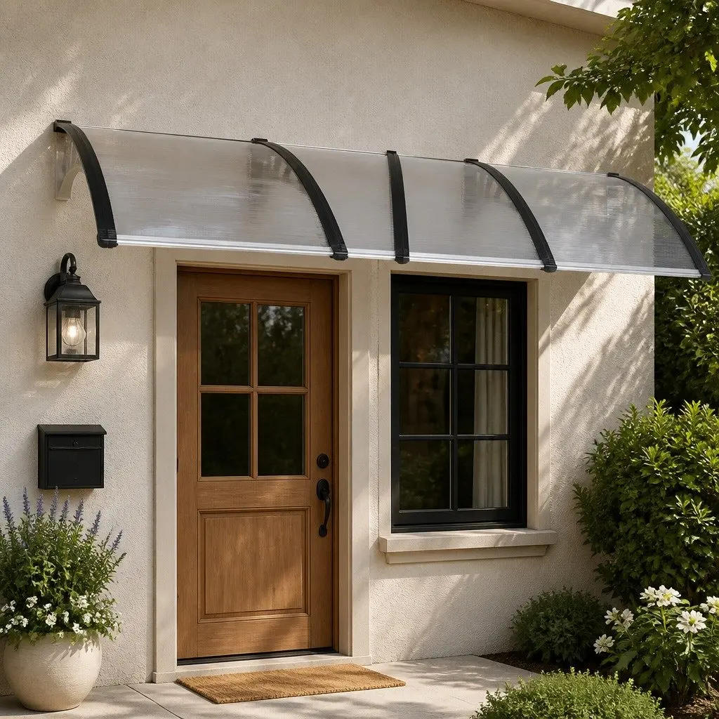Window Door Awning Outdoor Shade 1M x 4M Transparent PC Panel