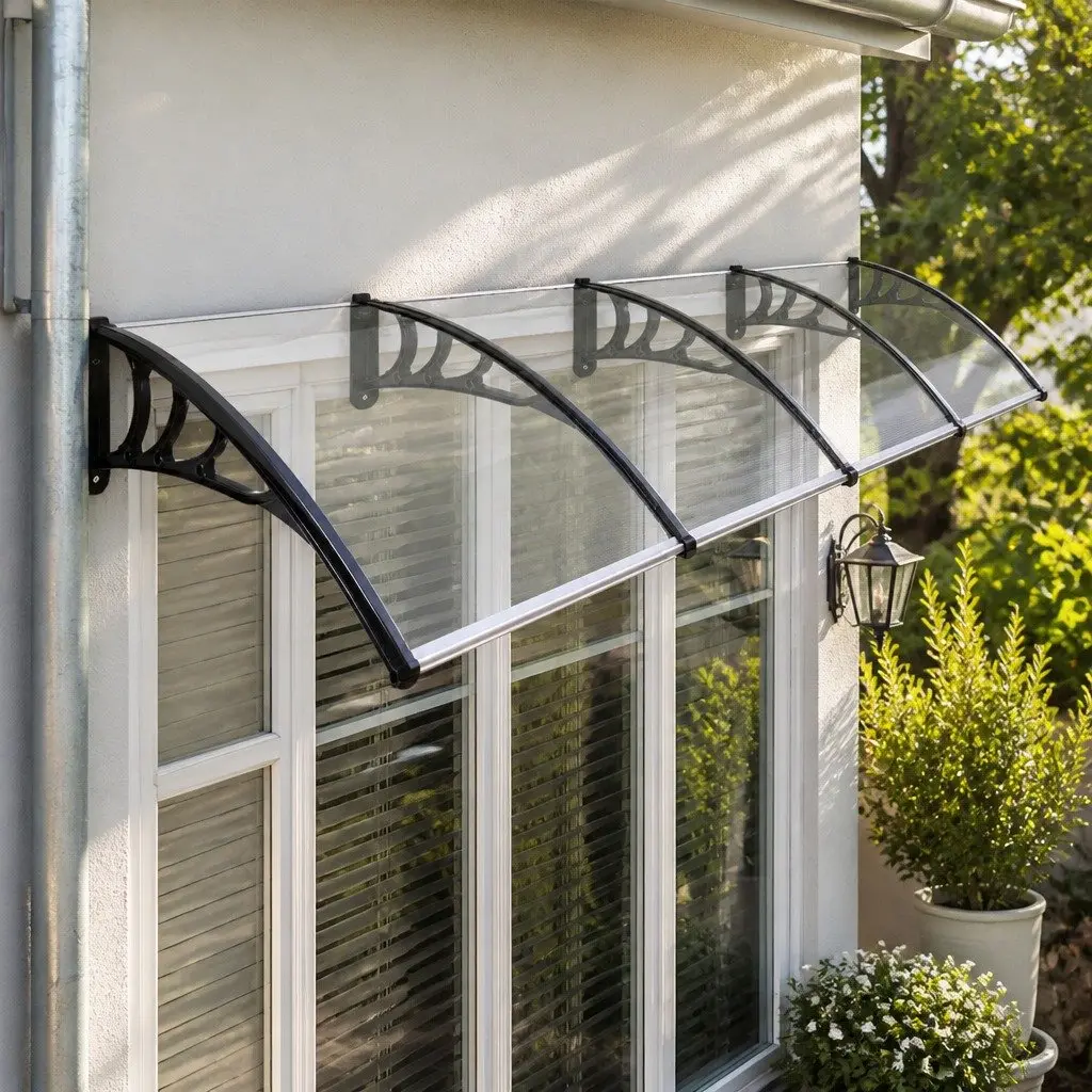 Window Door Awning Outdoor Shade 1M x 4M Transparent PC Panel