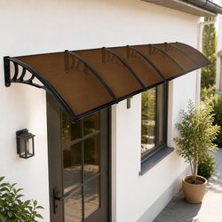 Brown 1M x 6M Window Door Awning with Specifications