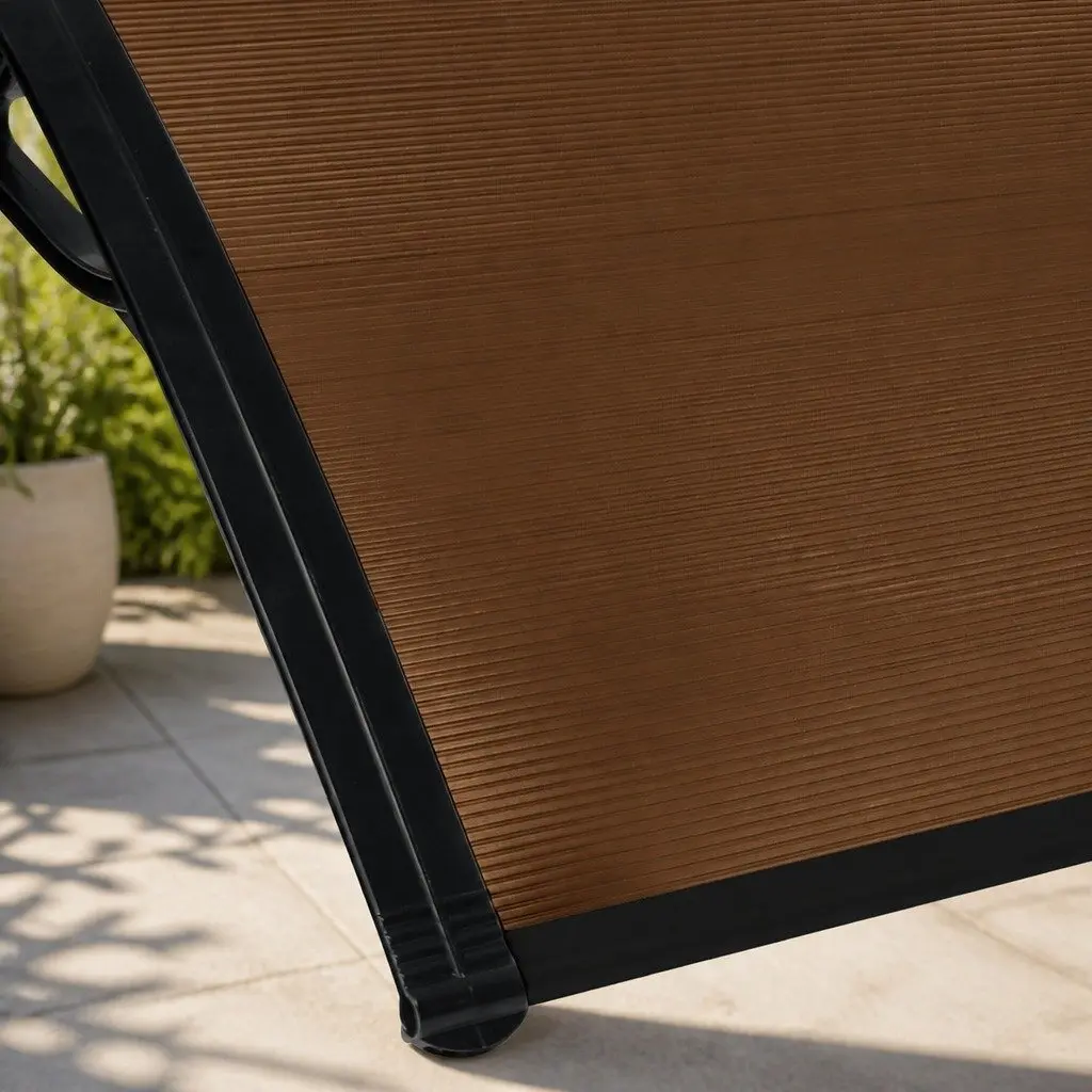 Brown 1M x 6M Window Door Awning with