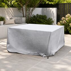 Outdoor Furniture Cover: 242cm x 162cm Waterproof Silver