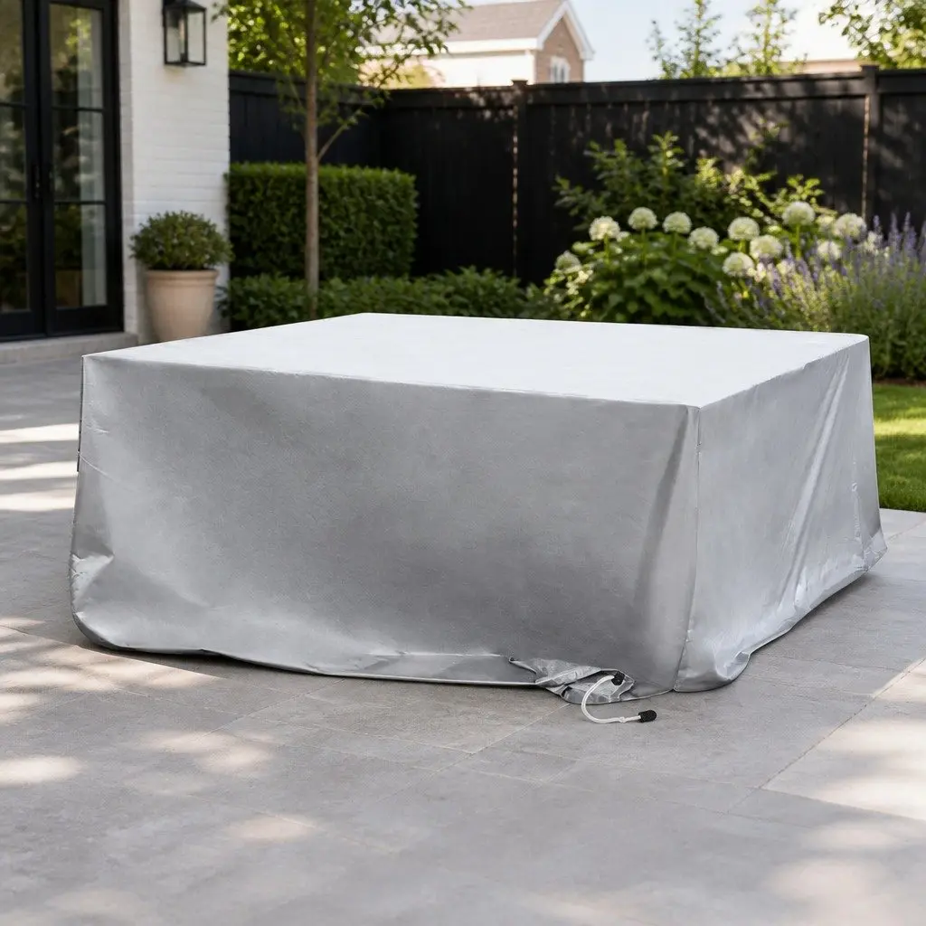 Outdoor Furniture Cover Waterproof Silver 350cm x 260cm Garden Patio Protection