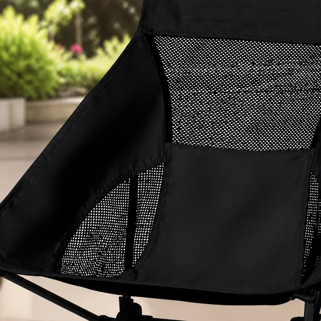 Camping Chair Folding Portable Outdoor Garden Relaxation Seat with Carry Bag