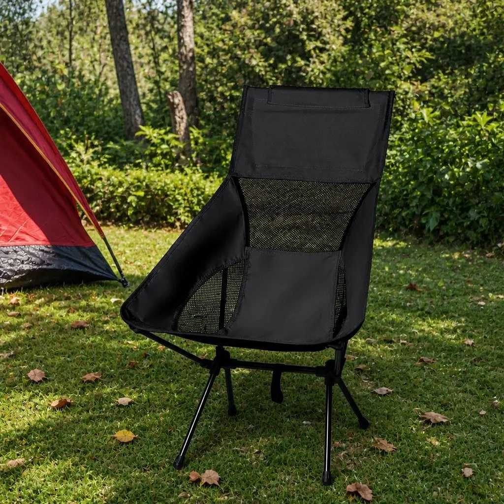 Camping Chair Folding Portable Outdoor Garden Relaxation Seat with Carry Bag