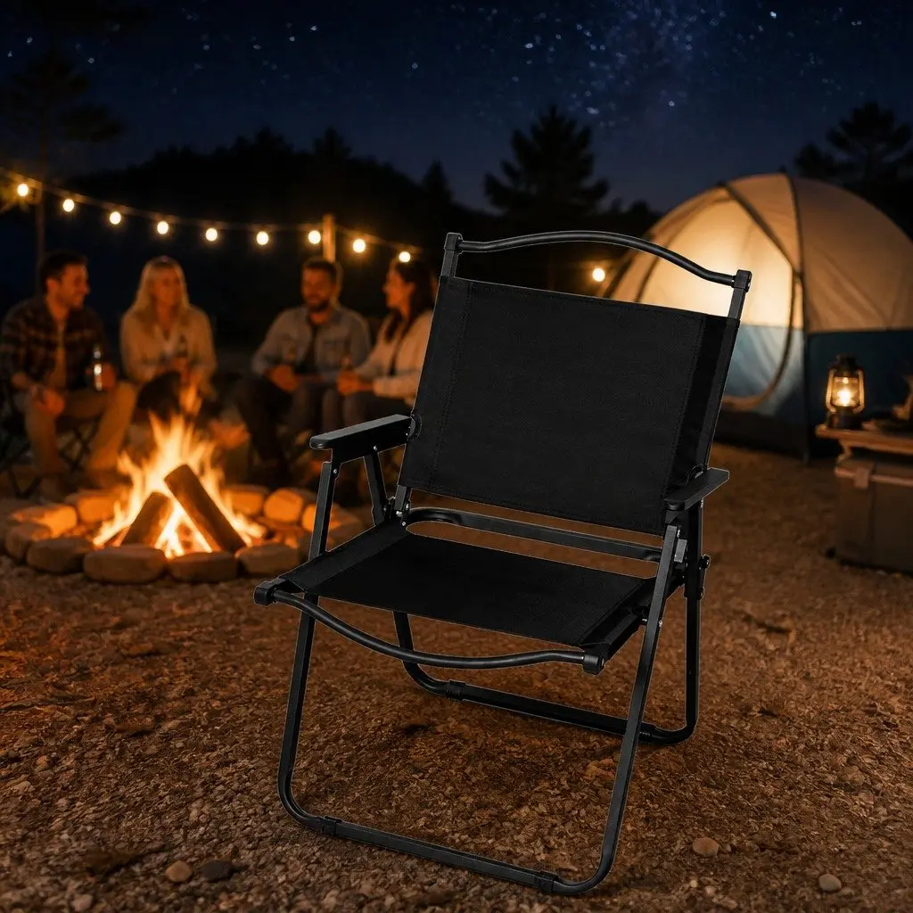 Camping Chair Folding Portable Lightweight Outdoor Backyard Garden Relaxing Seat