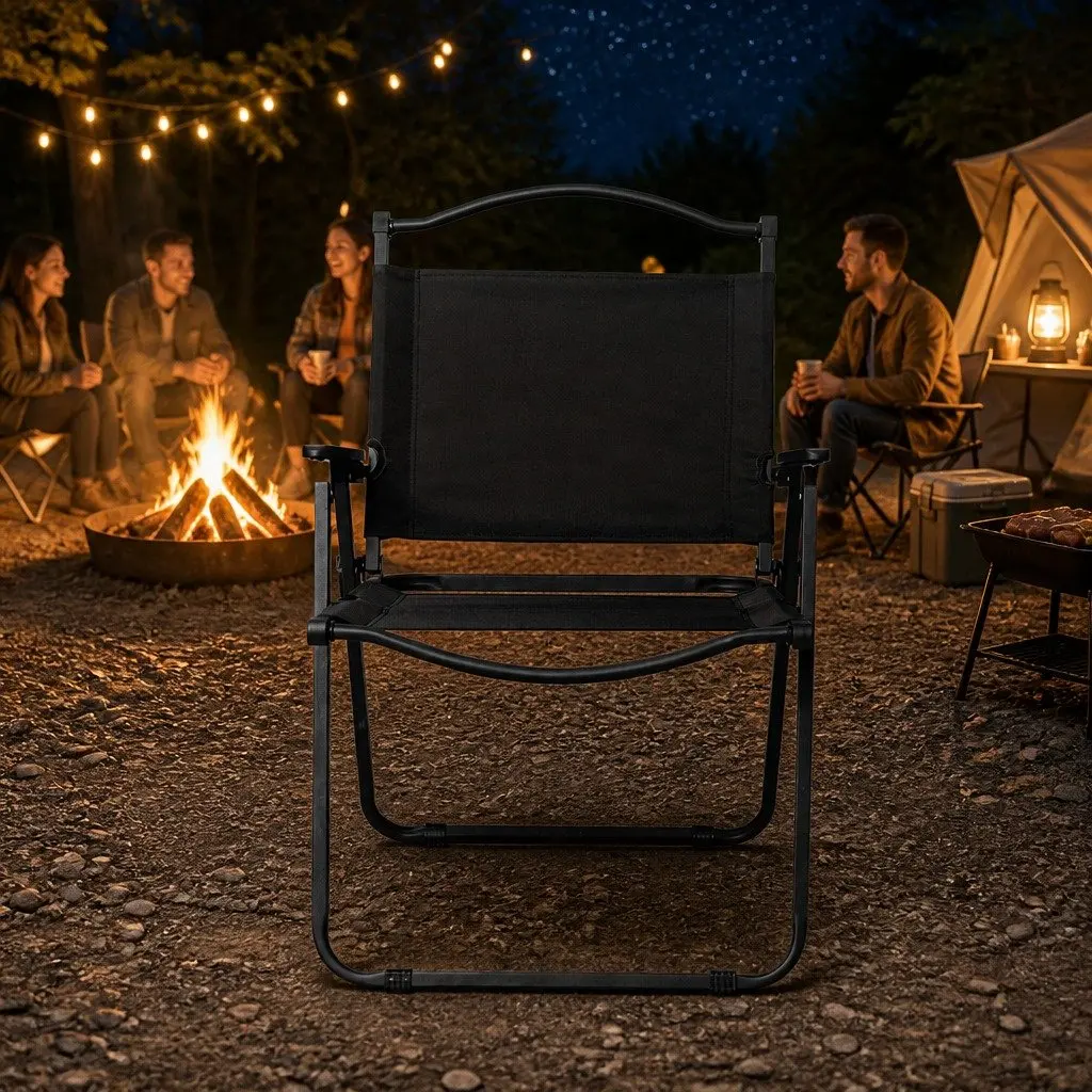 Camping Chair Folding Portable Lightweight Outdoor Backyard Garden Relaxing Seat
