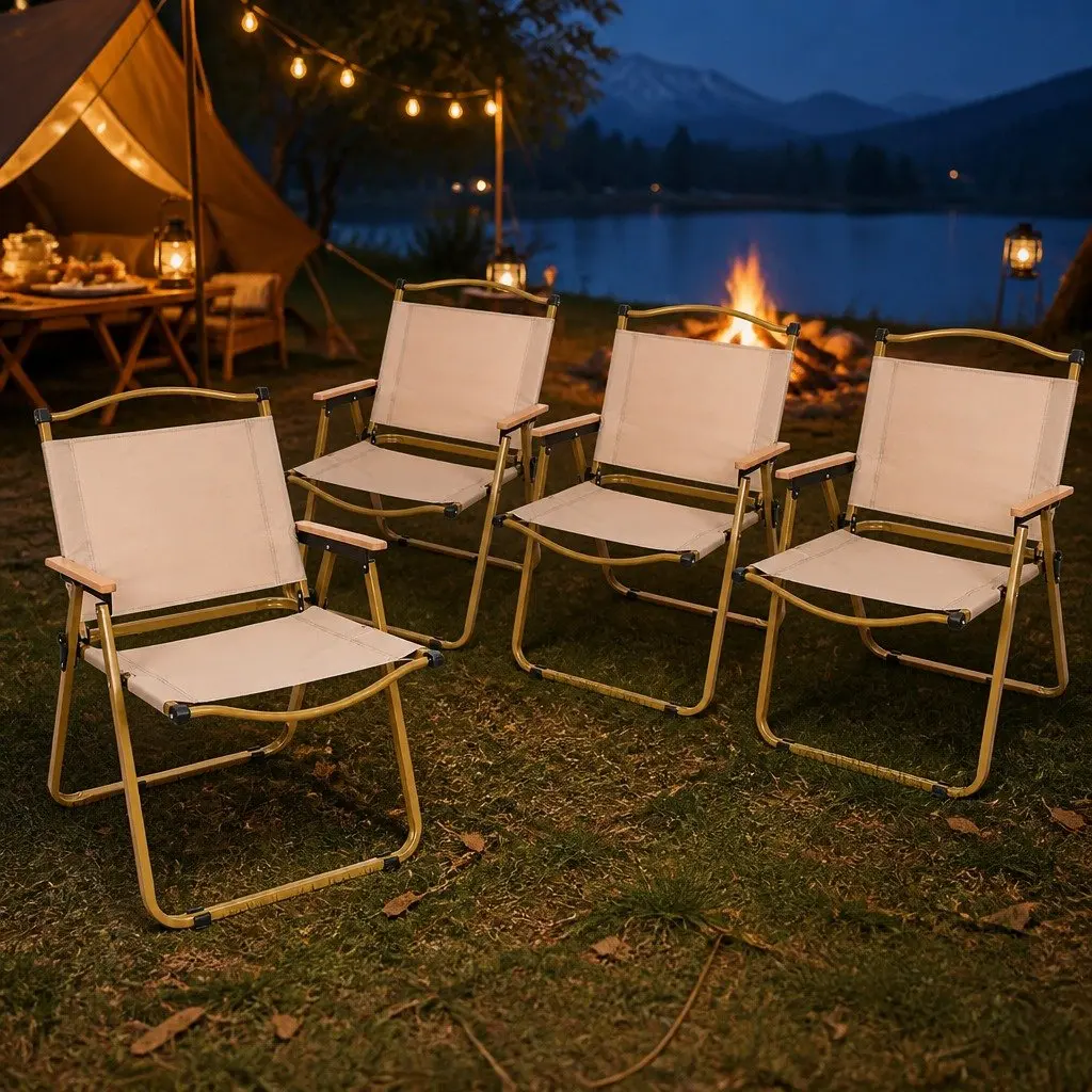 4PCS Outdoor Folding Camping Chairs