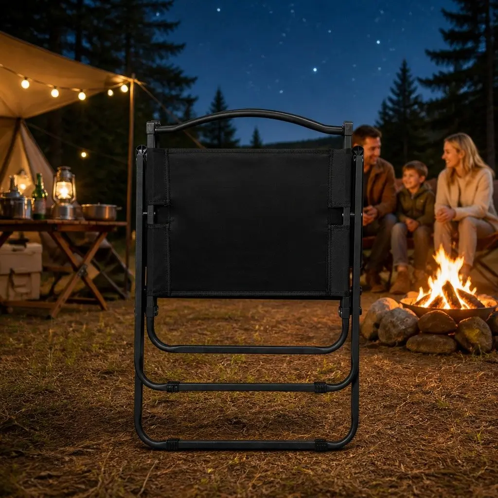 Camping Chair Folding Portable Outdoor Lightweight Relaxing Garden Seat 100kg