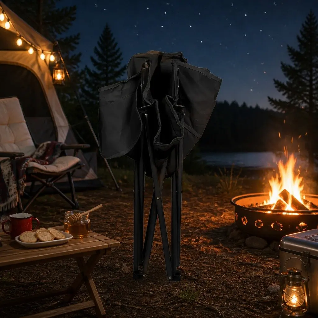 Folding Camping Moon Chair Outdoor Use Lightweight Portable 57cm W x 47cm D x 68cm H