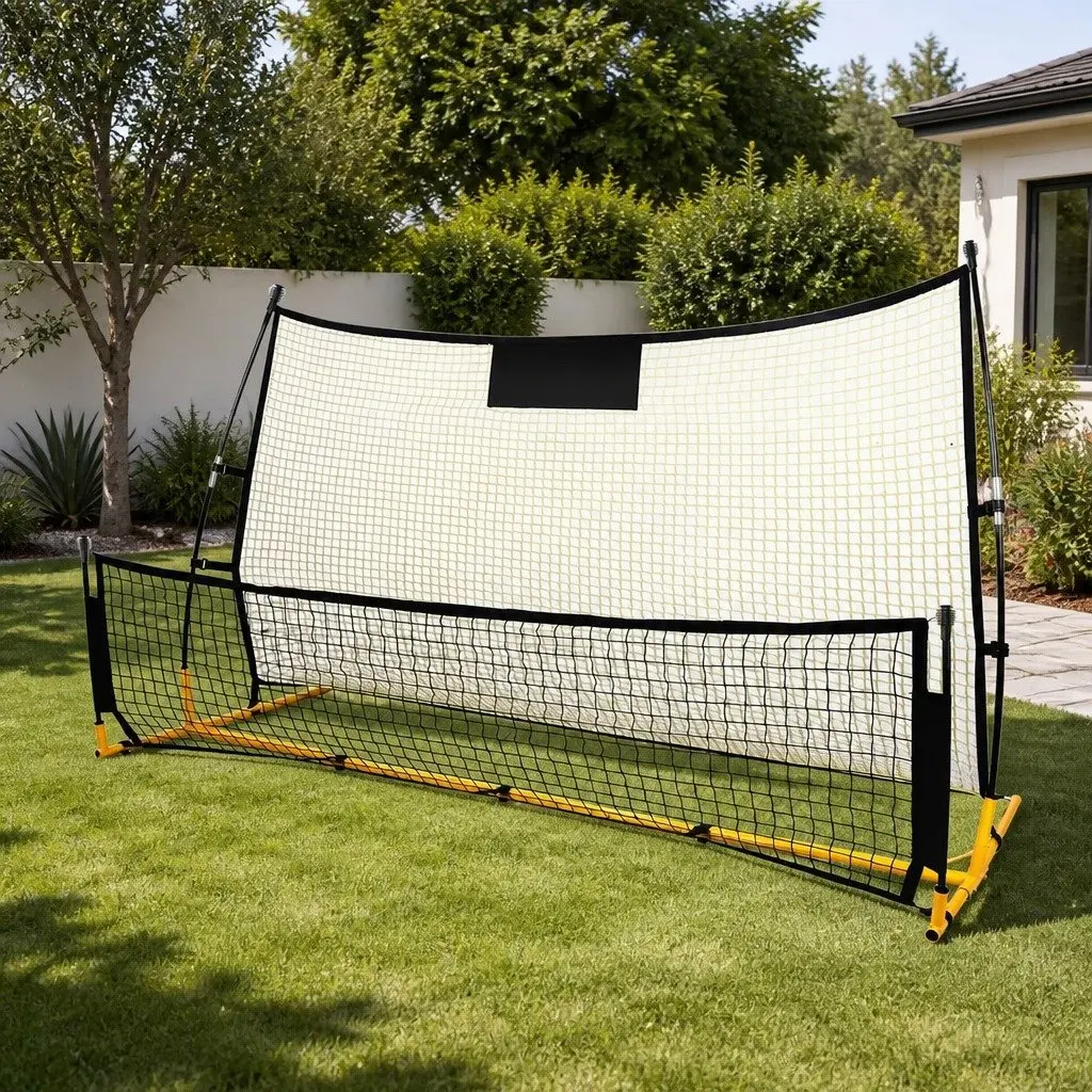 Soccer Rebounder Net with Fibreglass and Steel Frame