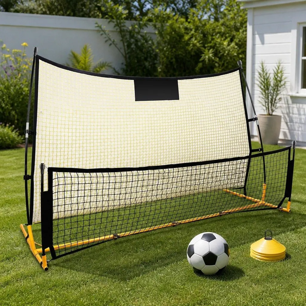 Soccer Rebounder Net Portable Training Goal Backyard 210cm x 120cm x 120cm