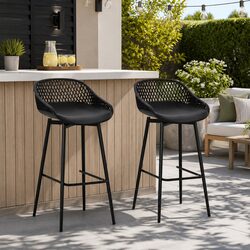 Specifications of Black Outdoor Bar Stools with Metal Frame