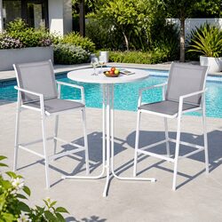 3PC Outdoor Bar Stool and Bistro Table Specifications