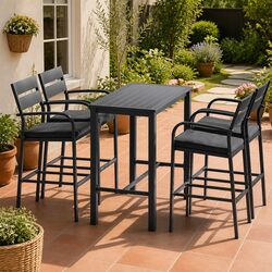 5-Piece Outdoor Bar Stool Set - Specs and Details