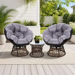 Detailed Specifications: Outdoor Papasan Chair Set