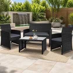 4-Piece Outdoor Sofa Set: Specs and Dimensions Inside
