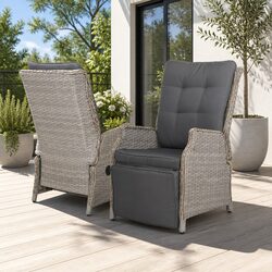 Specifications for Wicker Recliner Lounge Chairs