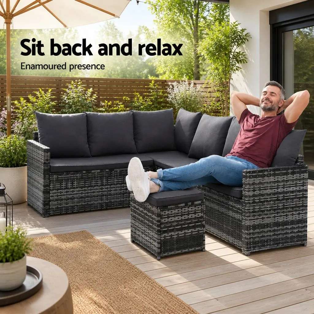 9-Seater Outdoor Wicker Lounge Set