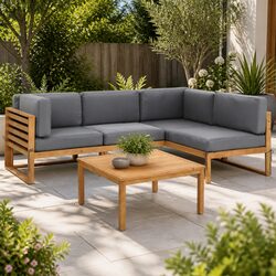 4-Piece Outdoor Sofa Set: Dimensions and Specifications