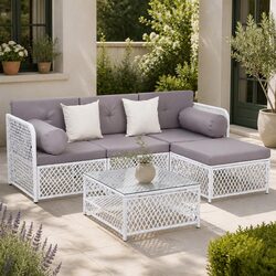 Detailed Specifications of 5-Piece Outdoor Sofa Set