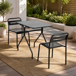 Specifications of 3-Piece Black Bistro Set for Outdoors