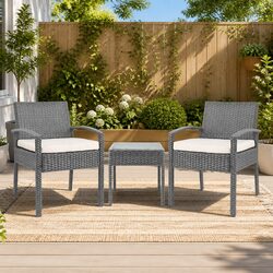 3PC Patio Lounge Set: Dimensions, Materials, and Contents
