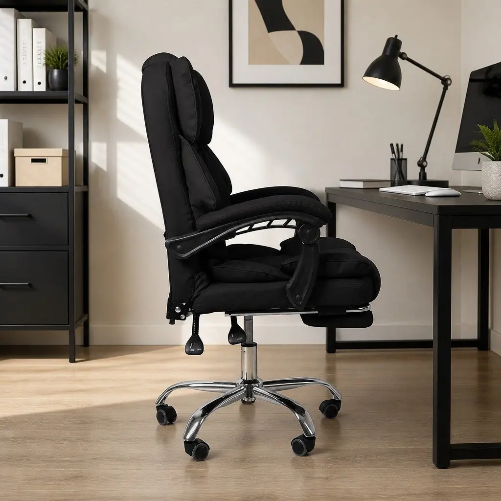 Gaming Office Chair for Office Use Adjustable Height Black
