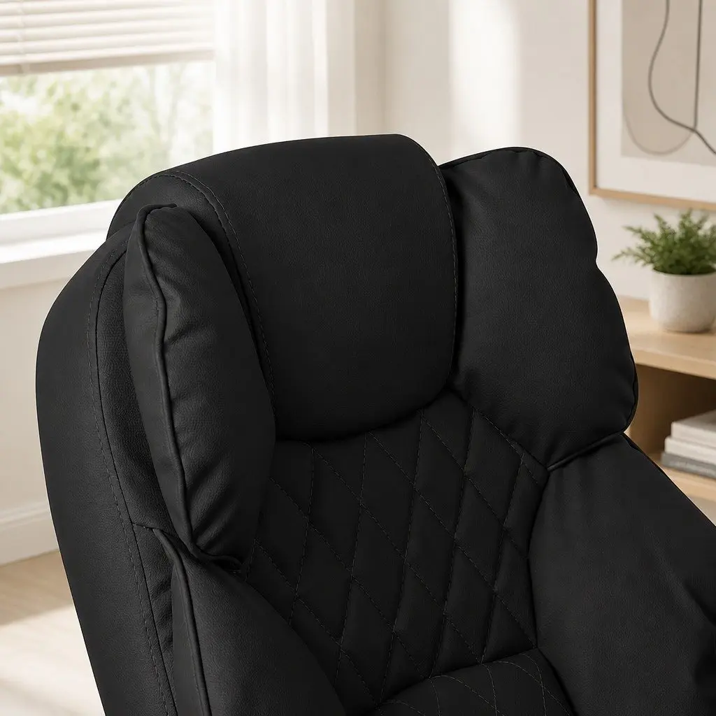 Gaming Office Chair for Office Use Adjustable Height Black
