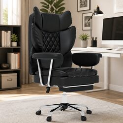 High Back Adjustable Office Chair with 360° Swivel