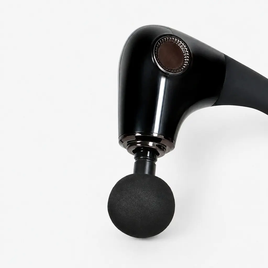 Massage Gun for Muscle Relief Extended Handle 4 Heads 5 Speed