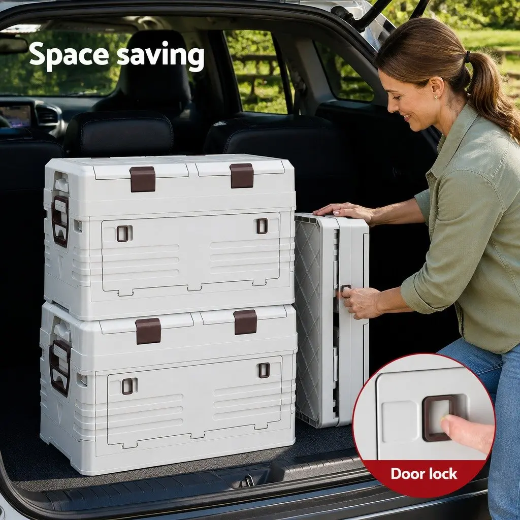 Outdoor Storage Box for Camping and Home Organization 40L Collapsible Foldable