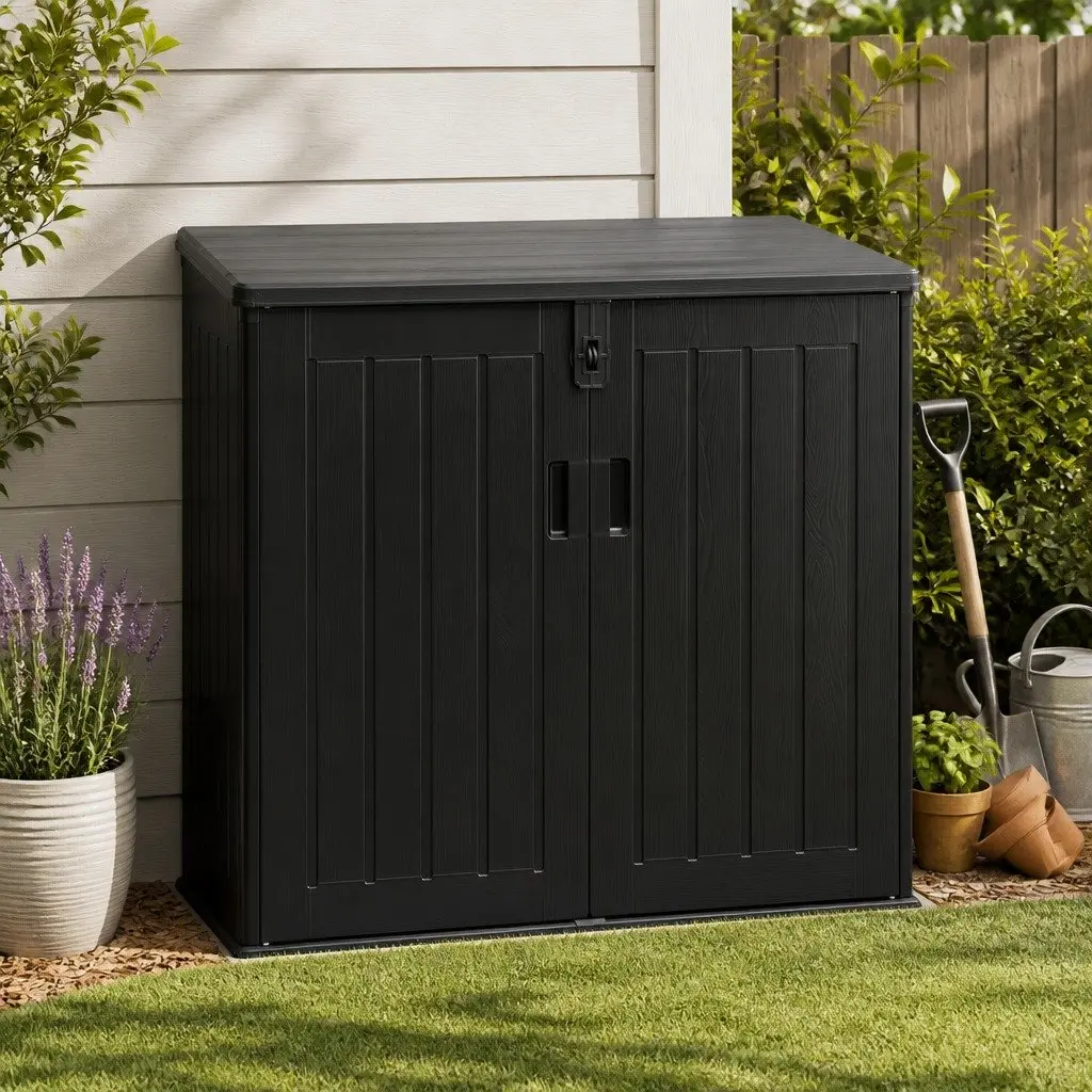 Outdoor Storage Box for Garden Tools 775L Black