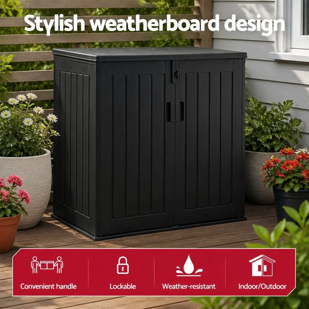 Outdoor Storage Box for Garden Tools 775L Black