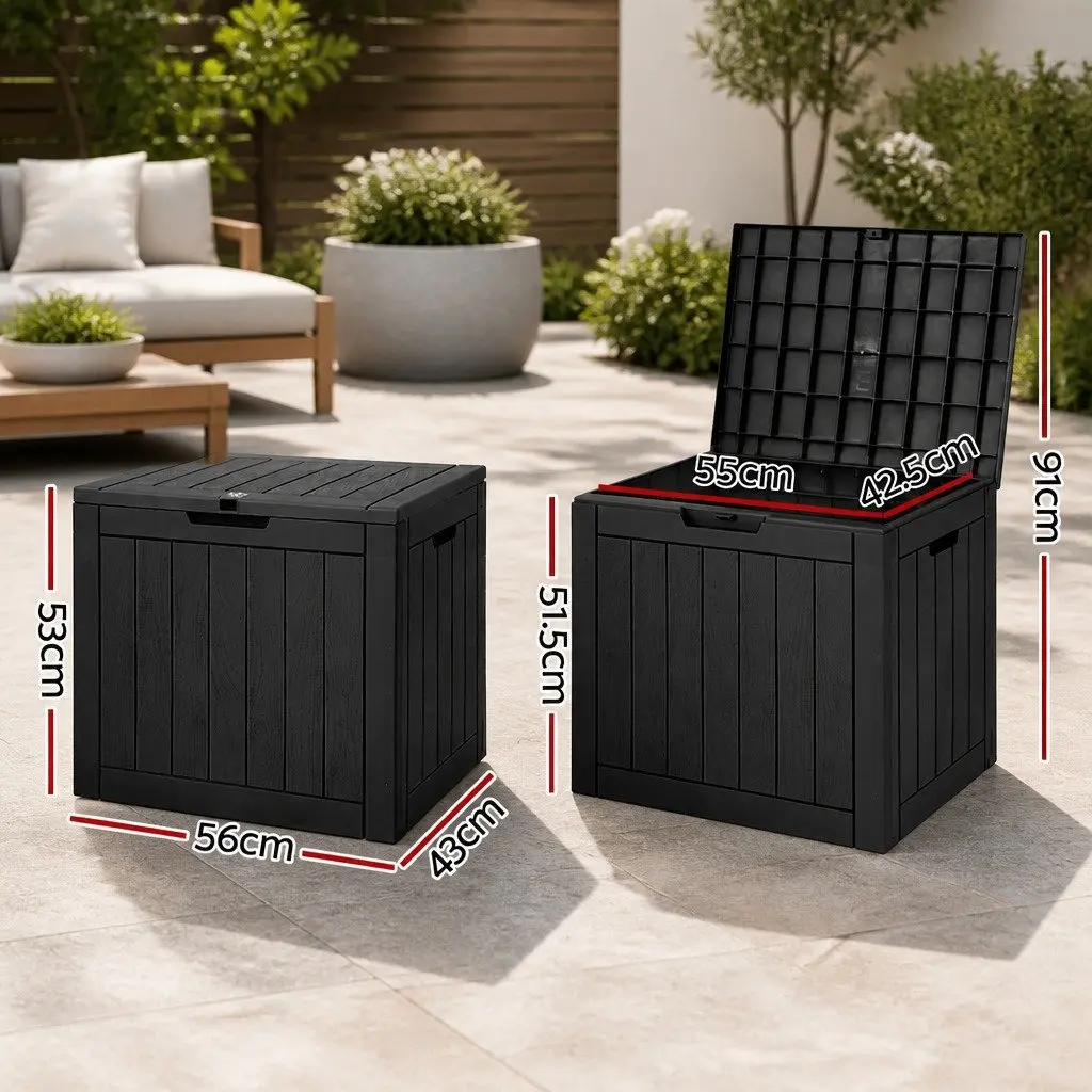 118L Outdoor Storage Box with Bench